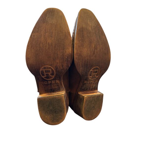 Roper Floral Embroidery Women's Boots - Size 6 - Picture 3 of 12